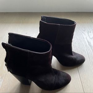 Rag and Bone Maroon Ankle Boots